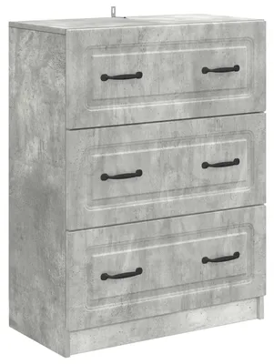 Zdjęcie produktu dla Szafka z Szufladami Betonowy szary 66 x 34,5 x 87 cm