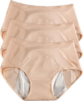 Imagen del producto de Calzoncillo absorbente A - Lavable - Transpirable - Impermeable - Resistente a fugas - Algodón - Adecuado para la mayoría de las mujeres - Ropa interior para la menstruación