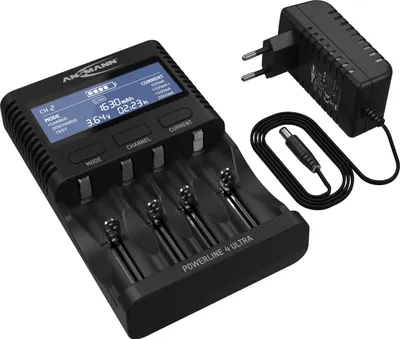 Produktbild von ANSMANN Akku Ladegerät für NiMH und Li-Ion Akkus, USB Anschluss