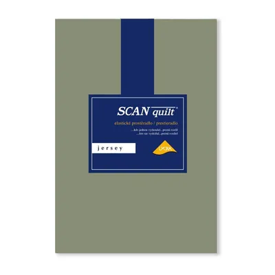 Obrázek produktu pro SCANquilt prostěradlo JERSEY ELASTIC LYCRA khaki 95% dlouhovlákná česaná bavlna 5% elastan 180 x 200 cm