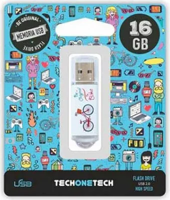 Zdjęcie produktu dla Techonetech PENDRIVE 16GB BE Bicycle
