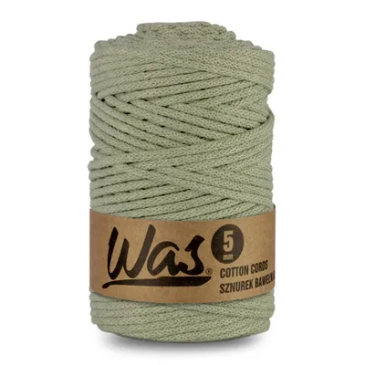 Produktbild von Baumwollkordel Geflochtene Baumwollschnur Polyesterkernschnur Für Makramee Makramee-Seil Bastelkordel 5mm 100m olivgrün DIY WAS