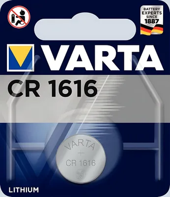 Produktbild von Lithium-Knopfzelle VARTA CR 1616, 55mAh, 3V 1er-Blister