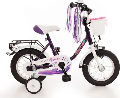 Produktbild von 12,5" Kinderfahrrad "EMPRESS" lila/weiß - mit tiefen Einstieg – Bachtenkirch
