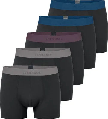 Zdjęcie produktu dla Schiesser 5-pack 95/5 Bawełna Retro Short / Pant Sportowy tkany elastyczny pas, Wygodny krój, Przyjemnie miękki i stabilny wymiarowo