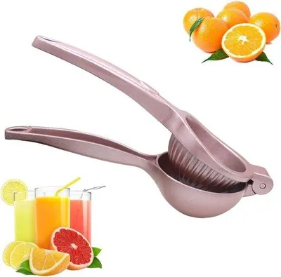 Obrázok produktu pre Ručný odšťavovač na citrusy – odšťavovač s rukoväťou – rýchle odšťavovanie – konštrukcia uľahčujúca prácu – 24 cm – ružový