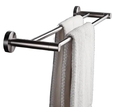 Immagine prodotto di Portasciugamani doppio in acciaio inossidabile per bagno e cucina
