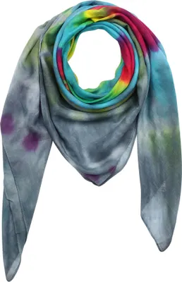Produktbild von Baumwolltuch - Rainbow Spiral - tie dye - quadratisches Tuch