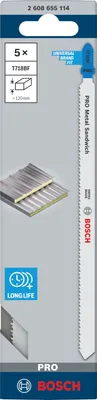 Immagine prodotto di PRO Metal Sandwich T718BF Lama per seghetto alternativo, 180 mm, 5 pz.