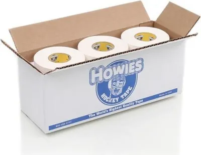 Produktbild von Howies 12x Howies Hockey Tape weiß/schwarz, 12er Pack Schlägertape Eishockey, weiß
