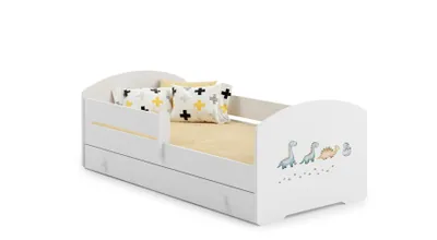 Obrázok produktu pre Detská posteľ LUK 140x70 so zásuvkou - Dinosaury