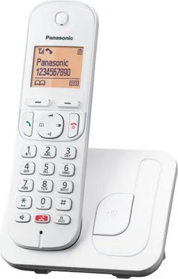 Produktbild von Panasonic KX-TGC250, DECT-Telefon, Kabelloses Mobilteil, Freisprecheinrichtung, 50 Eintragungen, Anrufer-Identifikation, Weiß