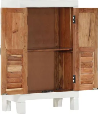 Obrázok produktu pre vidaXL Príborník biely 55x30x90 cm masívne drevo agát