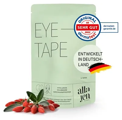 Obrázok produktu pre alla/jen Eye tape, Maska na spanie, Ženy, Pružnosť, Relax, Náplasti, 14 kusov