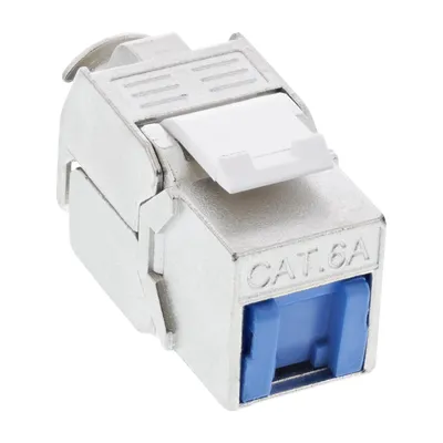 Zdjęcie produktu dla InLine 76202T, Płaski, Szary, RJ-45, Żeńska, 10GBase-T, 22/26