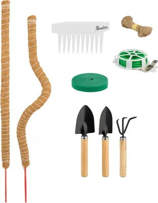 Zdjęcie produktu dla relaxdays zestaw 2 pałeczek kokosowych 65 cm z akcesoriami