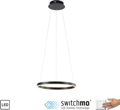 Obrázek produktu pro Závěsné světlo LED, černé, stmívatelné, H 120 cm