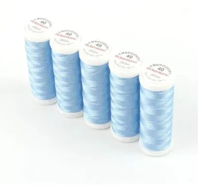 Produktbild von Ackermann Embroidery 40 Stickgarn 5x260m 2989 Himmelblau3