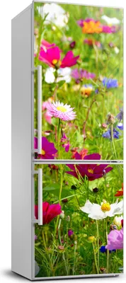 Produktbild von Tulup Kühlschrankdekoration - 70x190 cm - Aufkleber auf dem Kühlschrank - Feldblumen
