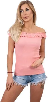 Produktbild von Aprikosenbluse mit Rüschen