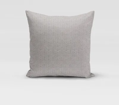 Produktbild von SCHÖNER LEBEN. Kissenhülle ZickZack smoke grau verschiedene Größen Größe 80x80cm (HxB) 80x80cm (HxB) Größe