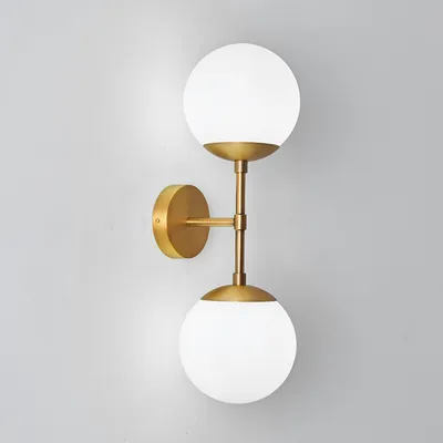Produktbild von LED Wandleuchte Wandleuchte,2 Lichter moderne Wandlampe,E27-Fassung,47cmH. ohne Leuchtmittel
