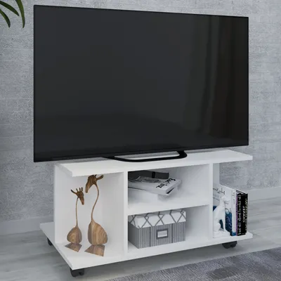 Produktbild von VCM TV Möbel | Lowboard | Fernsehregal mit Rollen | Maße H. 40 x B. 80 x T. 40 cm | Fernseh Möbel - Findalo