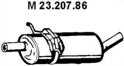 Produktbild von VEGAZ MS-421 Mittelschalldämpfer Schalldämpfer passend für MERCEDES-BENZ A-Klasse (W169)