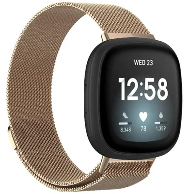 Imagen del producto de Correa milanesa para Fitbit Sense / Versa 3 - Oro Dorado