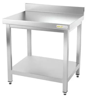 Obrázok produktu pre Pracovná doska z nehrdzavejúcej ocele, rozmer 800 x 500 mm, PREMIUM – GOLDINOX
