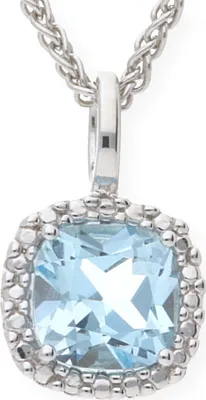Produktbild von Kettenanhänger Weißgold 585 Blautopas JL22-02-0007 JuwelmaLux