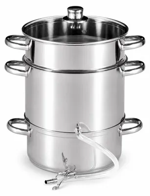 Produktbild von Dampfentsafter 5 Liter Edelstahl Ø 22 cm für alle Herdarten & Induktion
