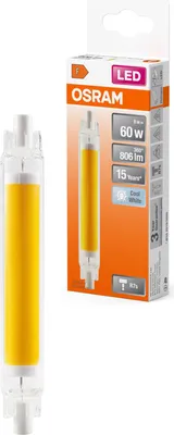 Immagine prodotto di OSRAM HOMELIGHTING 4058075840508 LED (monochrome) EEC F (A - G) R7s 8 W = 60 W Neutral white (Ø x H) 16 mm x 16 mm 1 pc(s)