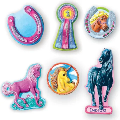 Produktbild von SES Creative Gießen und anmalen - Fantasy Pferde, Guss-/Mal-Set für Kinder, 5 Jahr(e), Mehrfarbig
