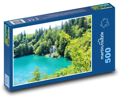 Zdjęcie produktu dla Puzzle 500 Jezioro Plitwickie, Chorwacja - martinpuzzle