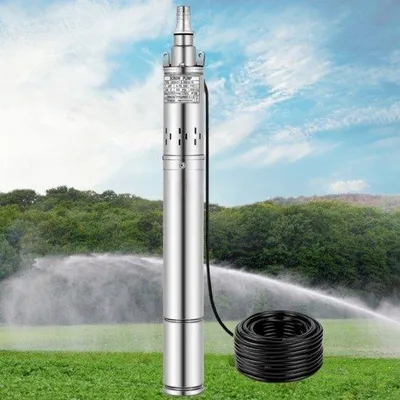 Immagine prodotto di Pompa per pozzi profondi 1100 W, 4 pollici, acciaio inossidabile, argento