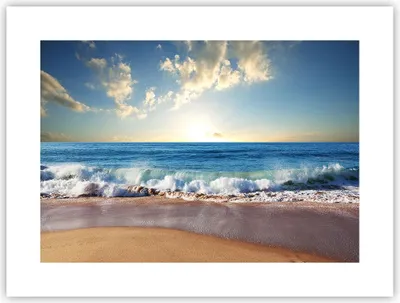 Produktbild von Poster - Poster ohne Rahmen - Meer Ufer Wasser - 40x30 cm - Wand Bild - Wanddeko - Wandbilder - Kunstposter - Wandposter - Bilder - Kunstdruck - Wanddekoration - Wandbild - P2XAA40x30-3551