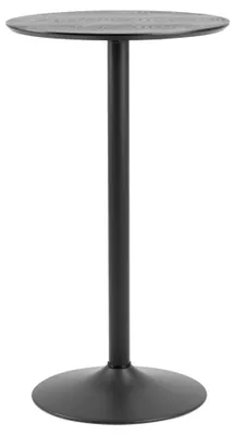 Produktbild von Bartisch Ibiz, schwarz, mit Ablagefunktion, Maße: 60x105x60 cm (BxHxT)