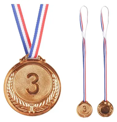 Immagine prodotto di Medaglia di bronzo Trofeo premio terzo posto Zinco 6,5 cm