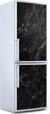 Produktbild von Magnete Dekorative - 60 cm x 180 cm - Küche Magnetmatte Kühlschrankmagnete - Schwarz Marmor