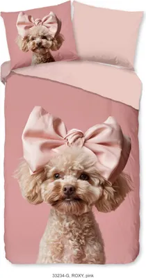 Produktbild von Good Morning Kinderbettbezug "hond/ poedel" - Rosa - (140x200/220 cm) - Baumwolle