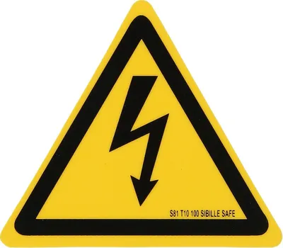 Produktbild von KS Tools Warnschild-Hybrid-Blitz, Kunststoff, 100 mm
