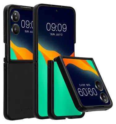 Produktbild von kwmobile Flip Hardcase kompatibel mit Xiaomi MIX Flip - Hülle für Foldable Handy - Handyhülle in Schwarz