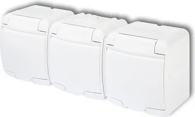 Obrázok produktu pre Trojitá uzemnená zásuvka 3x(2P+Z)