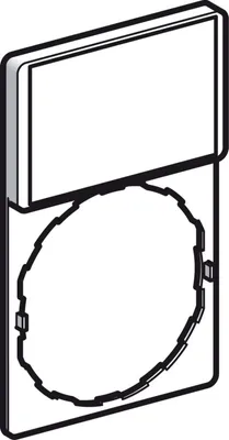 Image de 10 pièces Porte-signal 30x50 plat - Marquage des dispositifs de contrôle ZBY6102
