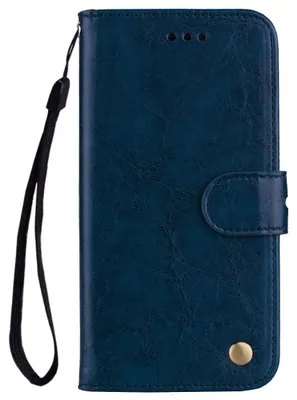Produktbild von Mobigear Wallet Klapphülle für Huawei P Smart (2018) - 2 Kartenfächer mit Standfunktion Blau