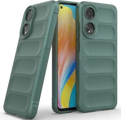 Produktbild von Handyhülle für Oppo A78 4G Weich TPU Silikon Stossfest Anti-rutsch Hülle Grün