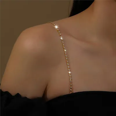 Produktbild von BH-Schultergurt, funkelnder Strass, rutschfeste Schultergurte, verstellbar, Damen-Unterwäsche-Zubehör