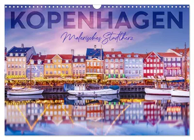 Produktbild von KOPENHAGEN Malerisches Stadtherz (Wandkalender 2027 DIN A3 quer), CALVENDO Monatskalender