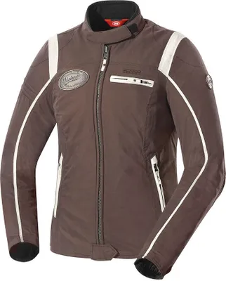 Productafbeelding van IXS Ridley dames textieljas, bruin/wit, maat S